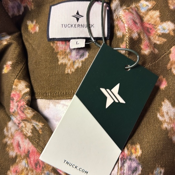 Tuckernuck | NEW Hazel Bouquet Corduroy Clifton V-neckline Mini Dress Size L - Picture 11 of 12